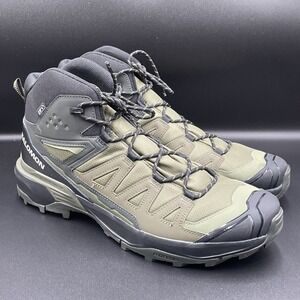 Salomon X Ultra 360 MID CSWP Outdoor Waterproof Boots Olive Night Men's Size 14